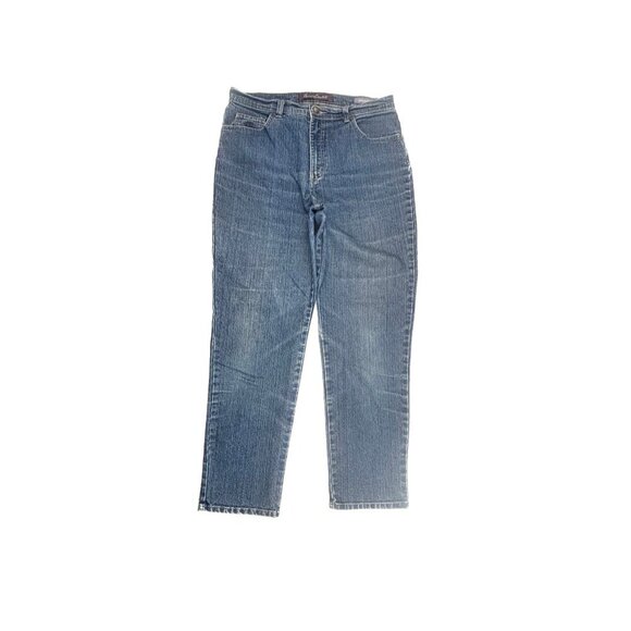 Gloria Vanderbilt Denim - Gloria Vanderbilt Amanda Straight Leg Women's size 12 Dark Wash Blue Denim Jeans